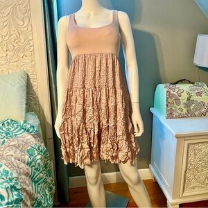 Elegant Pink Sleeveless Dress